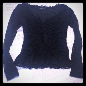 Black lace top size S
